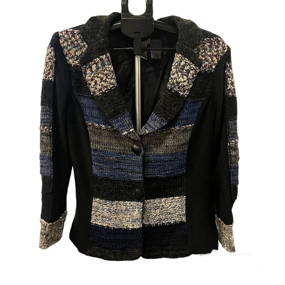 NWOT Monroe and Main Women’s Textured Crochet Sweater Jacket Size M - Picture 1 of 10